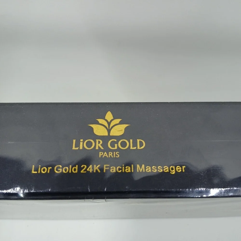 Lior Gold 24K Gold Facial Massager Face‎ Neck Vibrating T-Bar Anti-Aging Tool